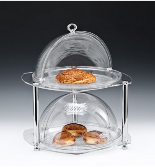 POLYCARBONAT FANUSLU TEŞHİR STANDI / KÜÇÜK 38 X 39 X H: 44 Cm